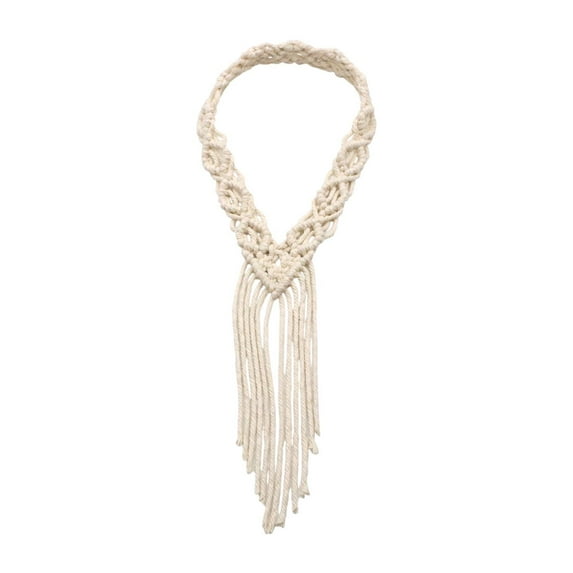 Tachiuwa Bohemian Headband Bridal Tiara Headdress Elegant Wedding Veil Woven Hair Accessories Hairpiece for Prom Bridal Shower Outdoor Total Length 40cm