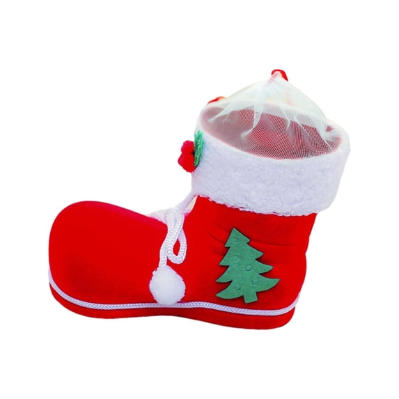 Tachiuwa Boot Decorations Candy Bag for Fireplace Party Festival 13cmx10cmx7cm