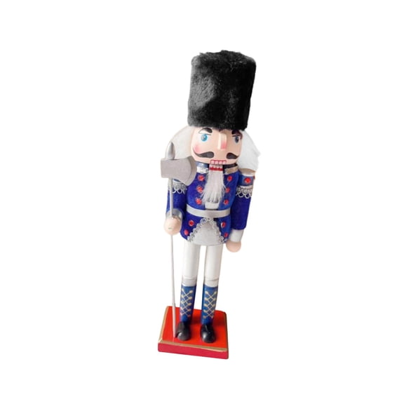 Tachiuwa Christmas Nutcracker Ornament,Miniature Nutcracker Figures,Craft,DIY Toy Classic Gift Figures Christmas Figure for Xmas Decor blue