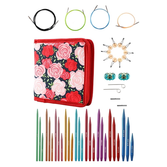 Tachiuwa Circular Knitting Tool Handicraft Hand Quilting Removable Interchangeable Crochet for Knitter Beginners