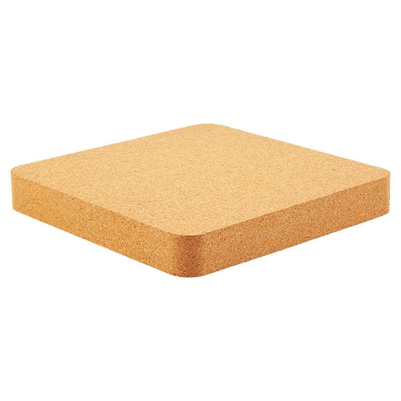 Tachiuwa Cork Block Cork Mat Cork Sanding Block Leathercraft Cutting Board Leather Stamping Pad Lightweight Wood Stamping Pounding Pad 15cmx15cmx1.5cm