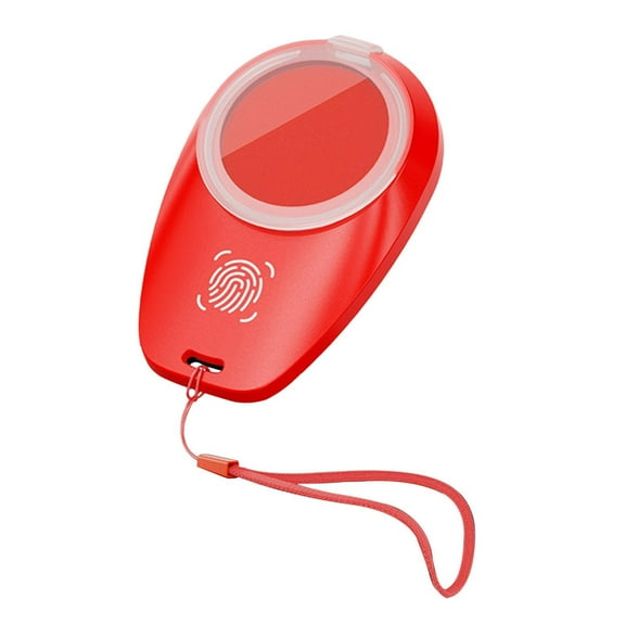 Tachiuwa Fingerprint Ink Pad Thumbprint Ink Pad Portable Quick Drying Inkpad Stamp for Notary Supplies Scrapbooking Sealing Decoration Red