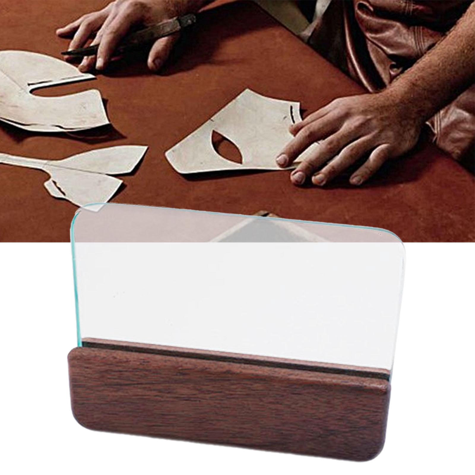 Tachiuwa Glass Slicker for Burnishing Leather Crafting Versatile Block Smoothing Tool