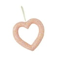 thumbnail image 1 of Tachiuwa Heart Wreath Front Door Wreath Valentine's Day Decor Decorative Love Garland Valentine's Day Wreath for Festival Mother's Day Orange, 1 of 6