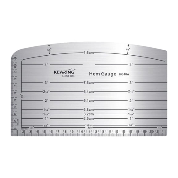 Tachiuwa Hem Gauge Professional Portable Hot Ironing Ruler for Cloth Printing Drawing