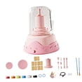 thumbnail image 1 of Tachiuwa Kids Electric Pottery Wheel Set Craft Making Kit Diy Creative Education Toys Children in Parents Interactive Toy Ceramic Machine Pink with 10 Clay, 1 of 9