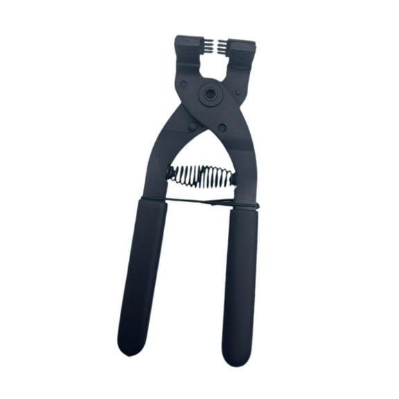 Tachiuwa Leather Hole Puncher Tool Hand Pliers 4mm Practical Comfortable Grip Leather Craft Punching Stitching Tools for Shoes Saddles 4