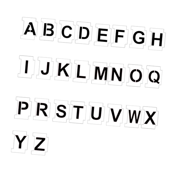 Tachiuwa Painting Stencils Copying Stencils Art Projects Decorative Layering Stencils Painting Template for Photo Wall 26Pcs Letters