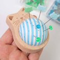 thumbnail image 1 of Tachiuwa Sewing Holders Pin Holder DIY Craft Holder Round Cute Pin Cushions Head Sewing Cushion for Beginners Blue, 1 of 1