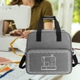 thumbnail image 1 of Tachiuwa Sewing Machine Carrying Case, Sewing Machine Carry Bag Zipper Convenient Sewing Supplies Yarn Storage Holder Sewing Tote Bag Gray, 1 of 10