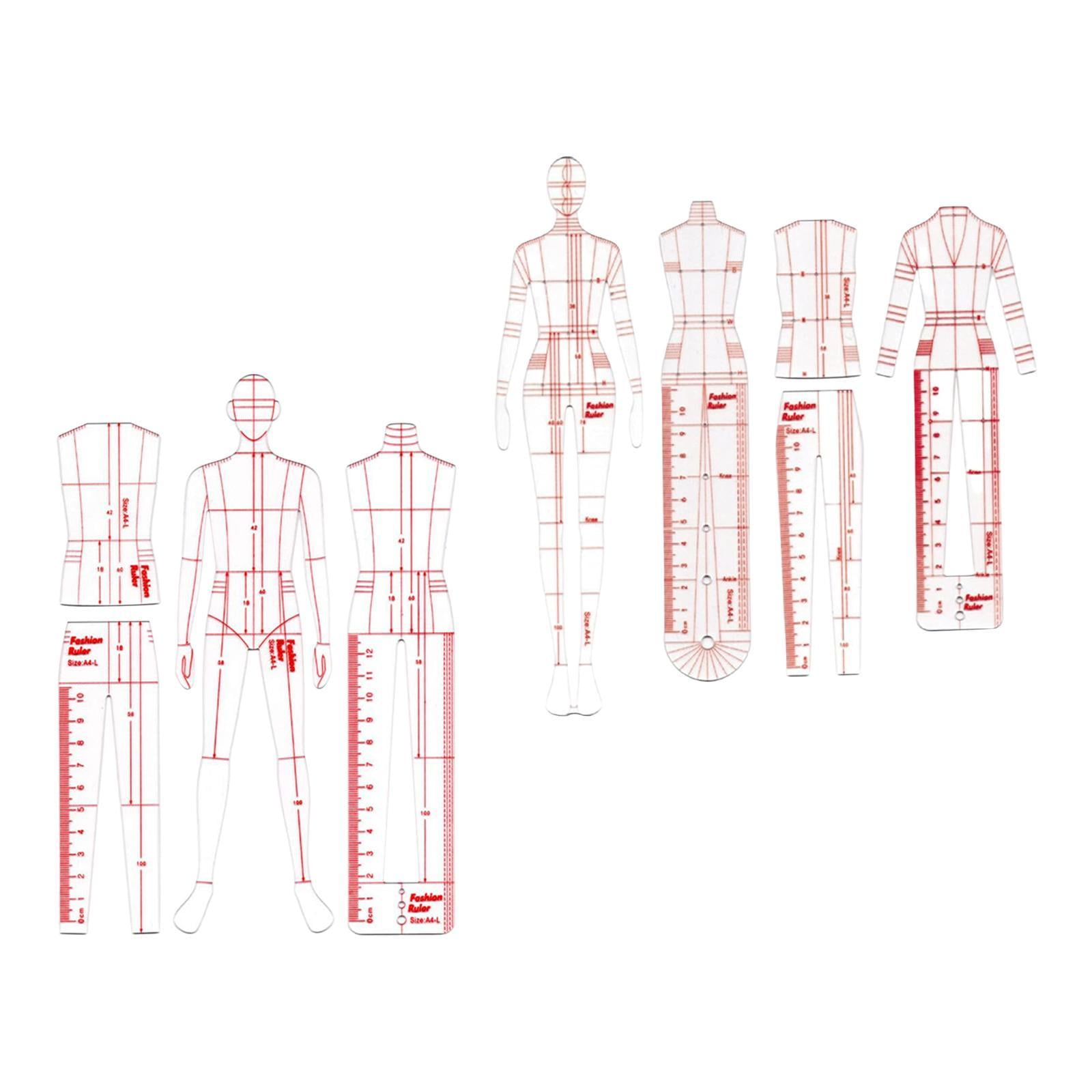 Tachiuwa Template Rulers Models Fashion Illustration Rulers Clear ...