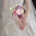 thumbnail image 1 of Tachiuwa Wedding Bridal Bouquet Decor Boho Rustic Tossing Bouquet Artificial Rose Flowers for Wedding Party Festival Valentine's Day , Pink, 1 of 9