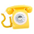 thumbnail image 1 of Tachiuwa Wedding Phone Vintage Design Phone Decorative Retro Design Table Telephone for Anniversary Gathering Yellow, 1 of 9
