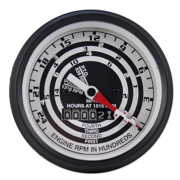 Tachometer (4 Speed) w/ O.E.M. style needle Fits Ford Tractor C3NN17360N