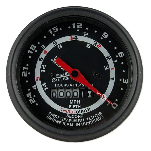 Tachometer (5 Speed) w/ O.E.M. style needle Fits Ford Tractor C3NN17360K
