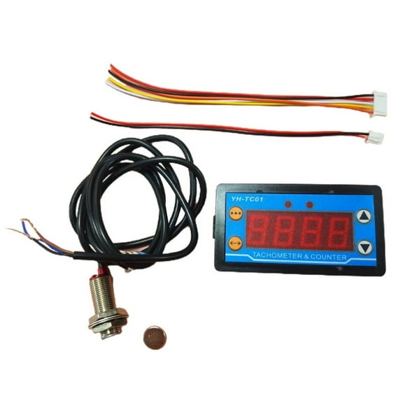 Tachometer Gauge Engine Hour Meter-Alert Speed Meter Hour Meter 4-Digit Counters