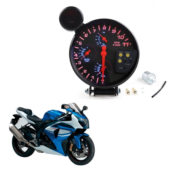 Tachometer,Oil Temperature Car Switch Oil Pressure Meter 5inch Car Oil Switch Kit Car Switch Car 5inch Siuke Inch Temp 5inch Car 5 Inch Kit Car 5 Qisuo 5 Inch Temp