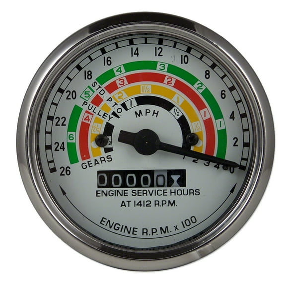 Tachometer (Tractor Meter) Fits Ford Tractor 957E17360A 957E17360D