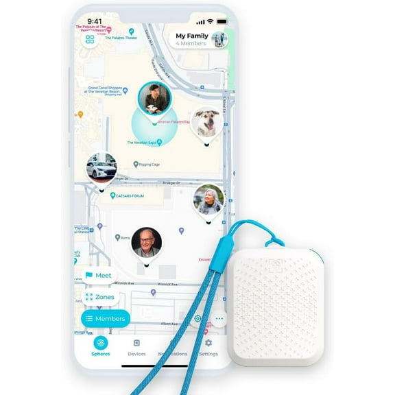 Tack GPS Plus Child Pet Tracker, Lightweight GPS with 30 Days Battery Life