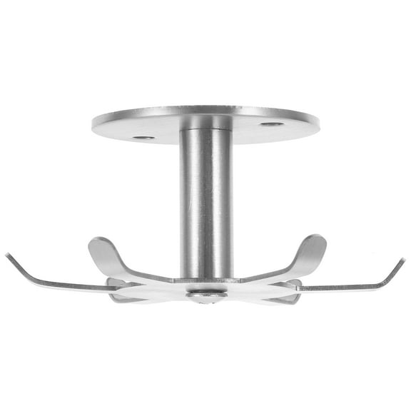 Tack Hooks Six Claw Swivel Hook Rotatable Hook for Kitchen 9X9X4.5CM Silver