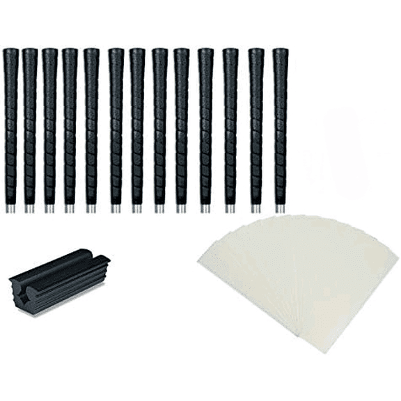 Tacki-Mac Golf Grips Standard Size Black Pro Tour Wrap Grip Kit (13 grips, grip tape, clamp, instructions)$$Sport & Recreation Other
