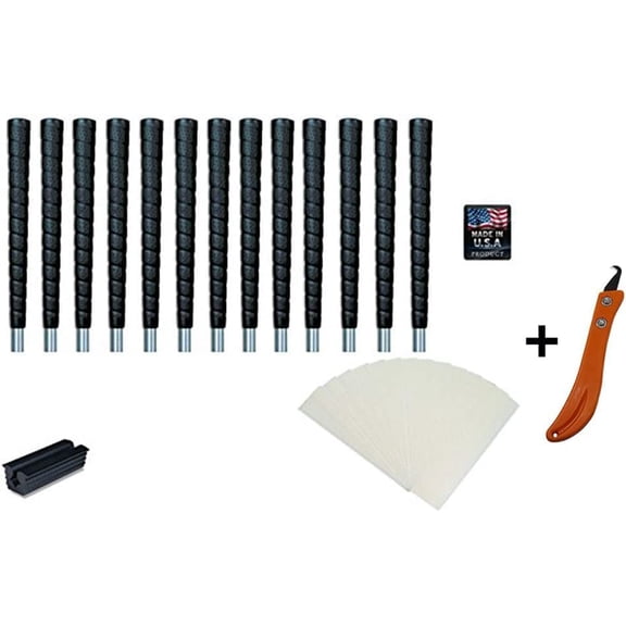 Tacki-Mac Jumbo Size Pro Wrap Golf Grip Kit + Utility Hook Blade (13 grips, Grip tape, clamp, Grip removal hook blade, instructions)$$Sport & Recreation Other