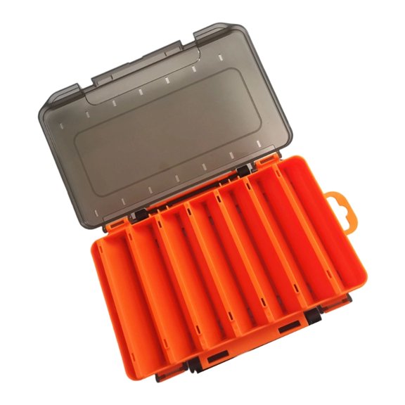 Tackle Box Double Side Fishing Lures Squid Baits Storage Container Visible Case