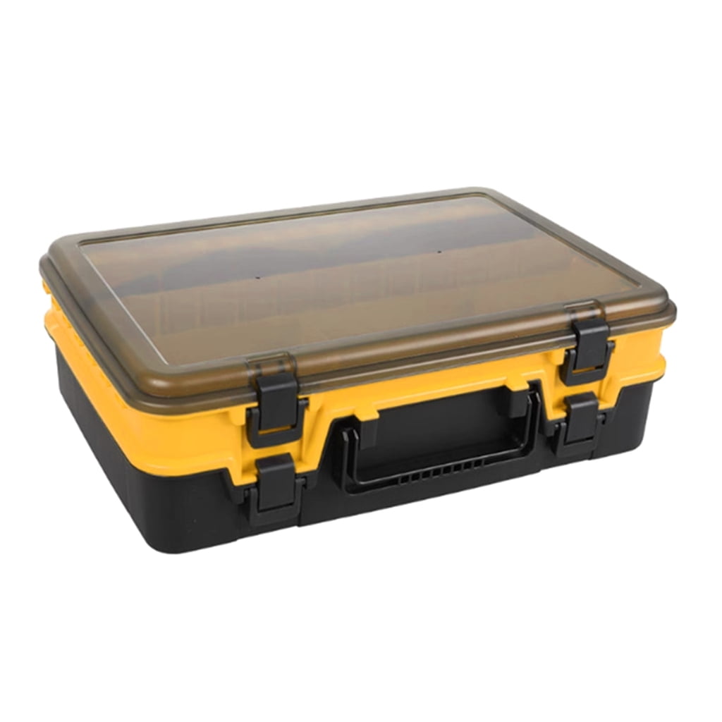 Tackle Box Multi Compartment Double Layer Fishing Lures Baits Hook Storage Container Case Fishing Accessory Storage Box