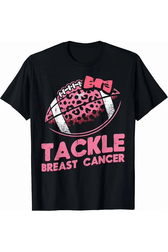 Tackle Breast Cancer American Football Aware Women Men T-Shirt