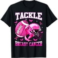 thumbnail image 1 of Tackle Breast Cancer Awareness American Football Womens T-Shirt, 1 of 5