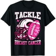 thumbnail image 1 of Tackle Breast Cancer Awareness Pink Ribbon Football T-Shirt, 1 of 3