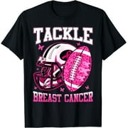 TKW Tackle Breast Cancer Awareness Pink Ribbon Football T-Shirt