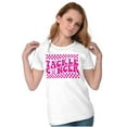 thumbnail image 1 of Tackle Breast Cancer Pink Ribbon Womens Slim Fit Graphic Tee Brisco Brands S, 1 of 5