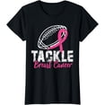 thumbnail image 1 of Tackle Breast Cancer Shirt Awareness Football Survivor Gift T-Shirt, 1 of 3