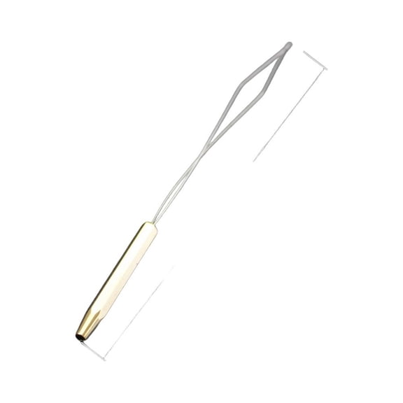 Tackle Fly Tying Bobbin Threader Tool Stainless Steel Brass Fishing Line Winder for Outdoor Fly Fishing 14cm