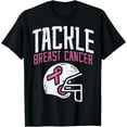 thumbnail image 1 of Tackle Football Pink Ribbon Breast Cancer Awareness Boys Kid T-Shirt, 1 of 3