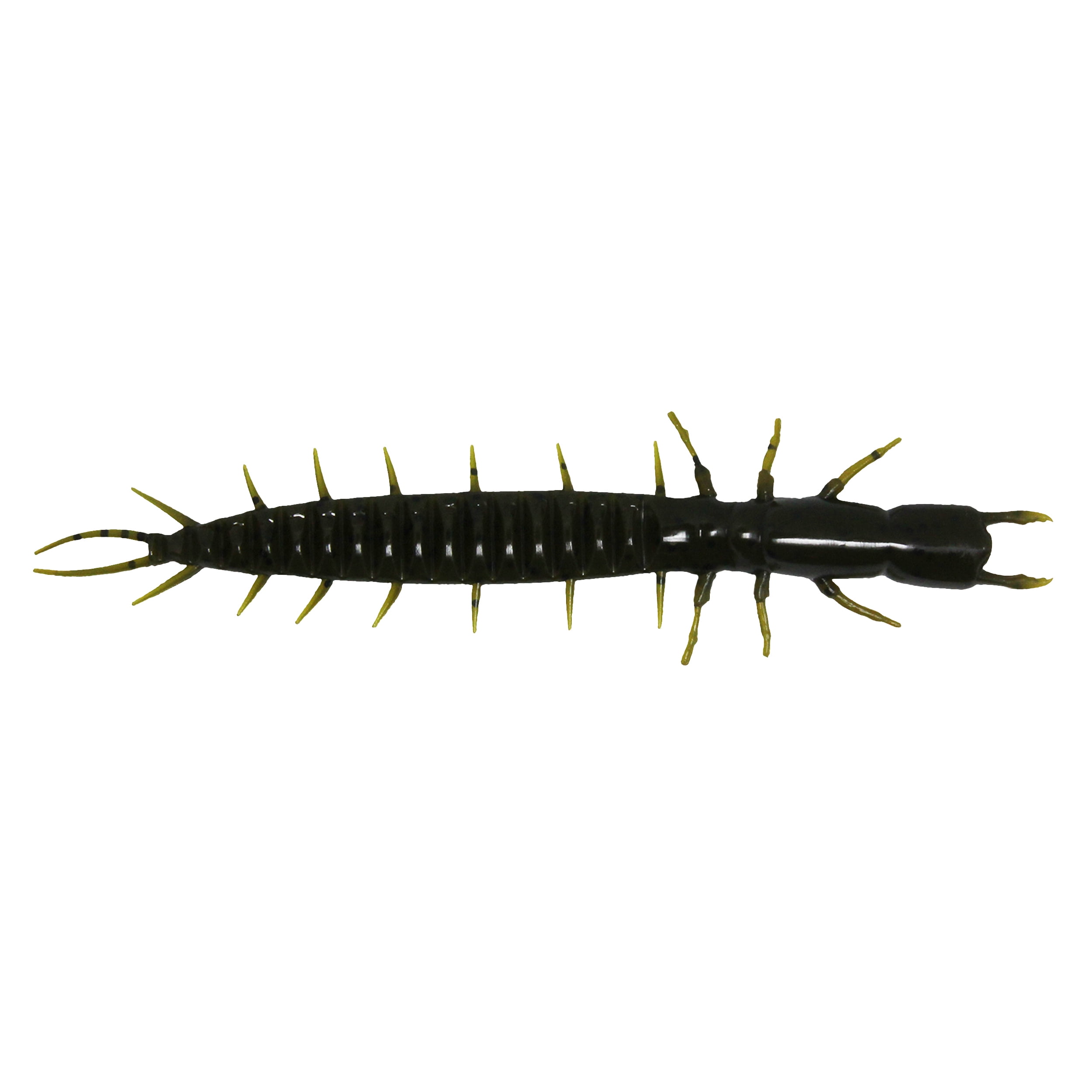 Tackle HD 10-Pack Hellgrammite Fishing Bait, 3D Scanned 5" Fishing Lure, Smallmouth Bass and Trout Lures, Soft Plastic Fishing Lures for Freshwater, Green Pumpkin