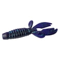 thumbnail image 1 of Tackle HD 10-Pack Texas Craw Beaver, 4.25" Twin Tail Fishing Bait, Soft Plastic Fishing Lures and Jig Trailers for Bass Fishing, Crawfish Bass Lures, Junebug, 1 of 2