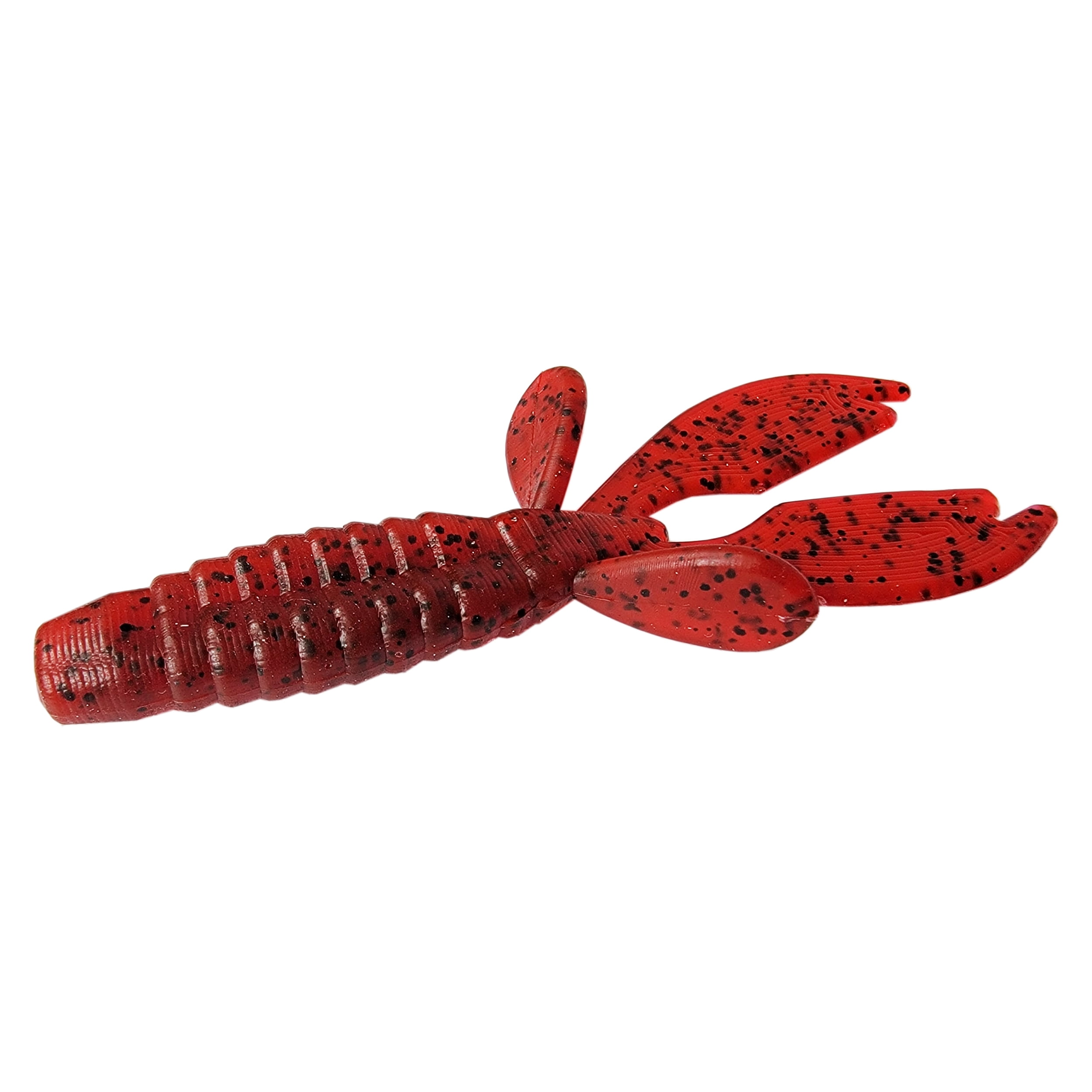 Tackle HD 10-Pack Texas Craw Beaver, 4.25 Twin Tail Fishing Bait, Soft  Plastic Fishing Lures and Jig Trailers for Bass Fishing, Crawfish Bass Lures,  Black Red Flake 