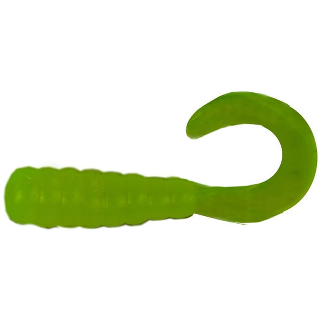 Tackle HD 100Pack Grub Fishing Lures, 2Inch Skirted Grub with Curly