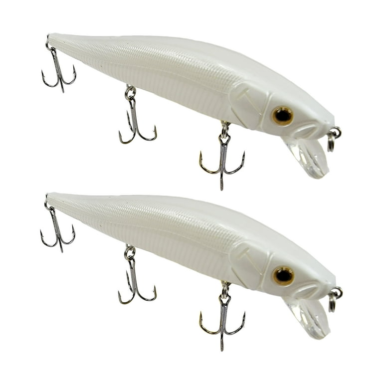 Tackle HD 2-Pack Fiddle-Styx Magnum Jerkbait, 5 1/2 x 5/8 Suspending Jerk  Baits, Freshwater or Saltwater Fishing Lures, Trout, Crappie, Walleye, or