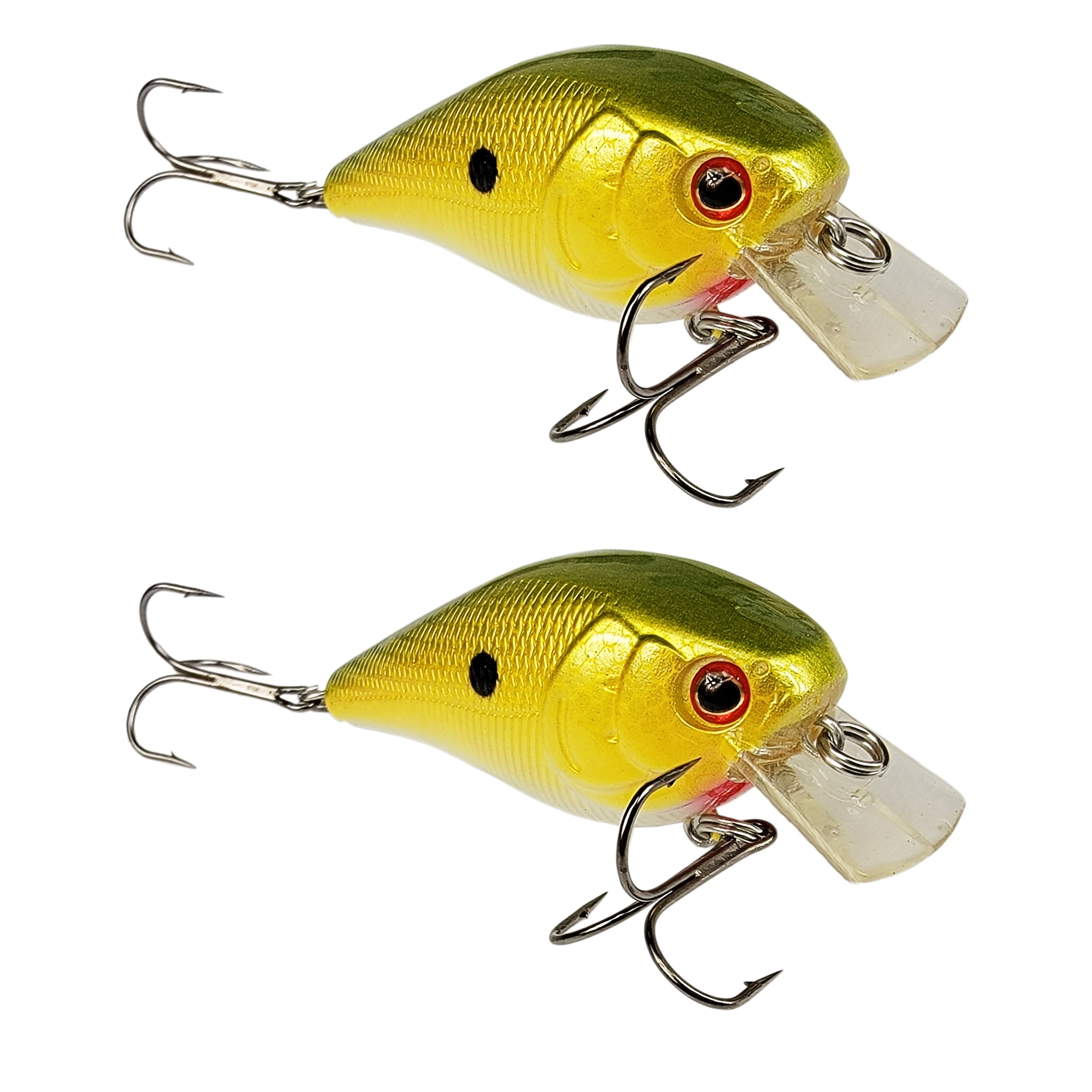 Tackle HD 2-Pack Crankhead Crankbait, Fishing Bait with 9 to 14 Feet Depth, Fishing  Lures for Freshwater or Saltwater, Hard Swimbaits for Bass, Crappie, or  Walleye, Firetiger 