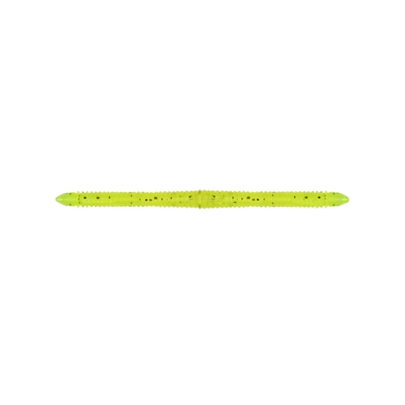 Tackle HD 25-Pack Trout Worms, 3-Inch Fishing Bait with Ribbed Body, Worm Trout Bait for Lake Fishing, Soft Plastic Fishing Lures for Freshwater, Chartreuse Shad