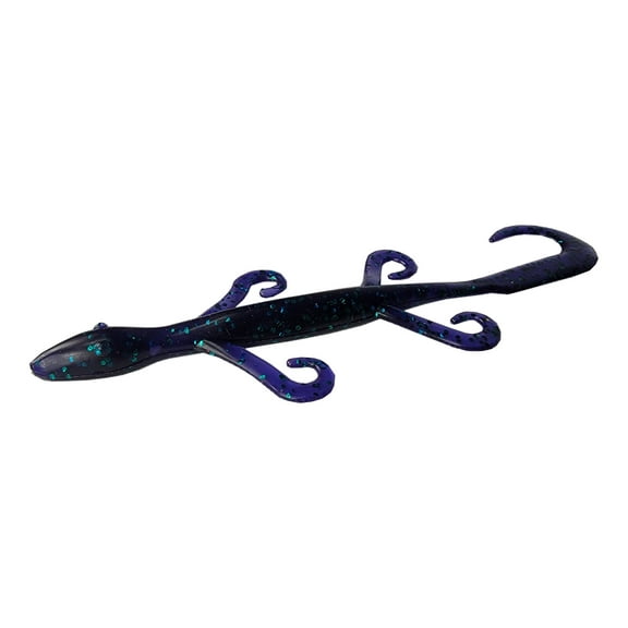 Tackle HD 12-Pack Lizard Fishing Lure, 6-Inch Soft Plastic Fishing Lures for Bass Fishing, Bass Lures with Massive Curly Tail, Freshwater Lizard Fishing Bait, Junebug