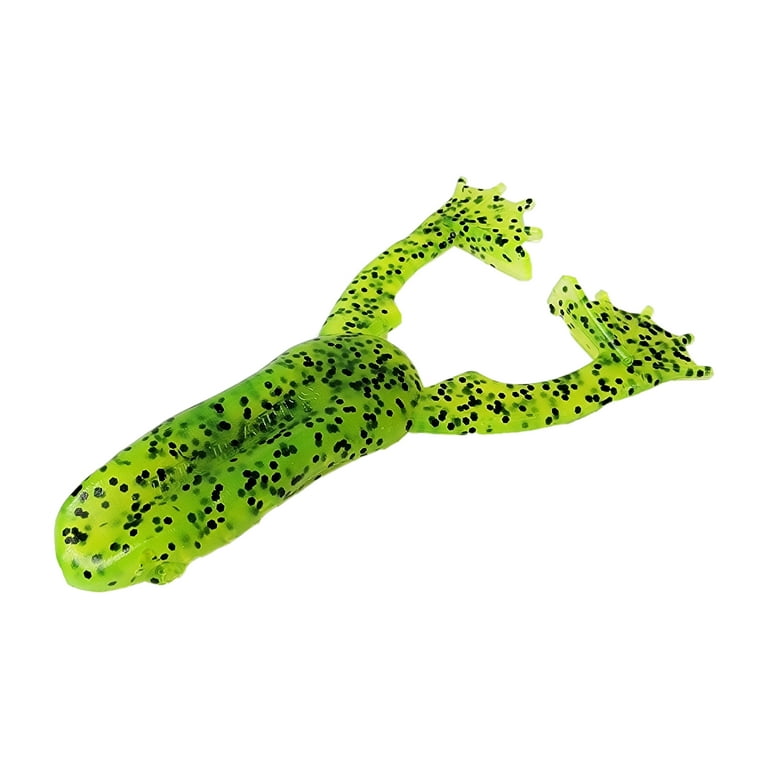 Tackle HD 8-Pack Croaker Fish Bait, 3.75-Inch Toad Fishing Lure, Top Water Bass  Fishing Lures for Freshwater, Soft Plastic Frog Baits for Bass Fishing,  Chartreuse Pepper 