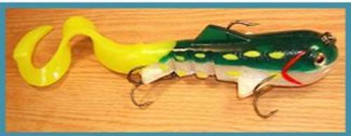 Tackle Industries MSD-35 Superd 8 OZ Bloody Pike Musky Fishing Hard Bait