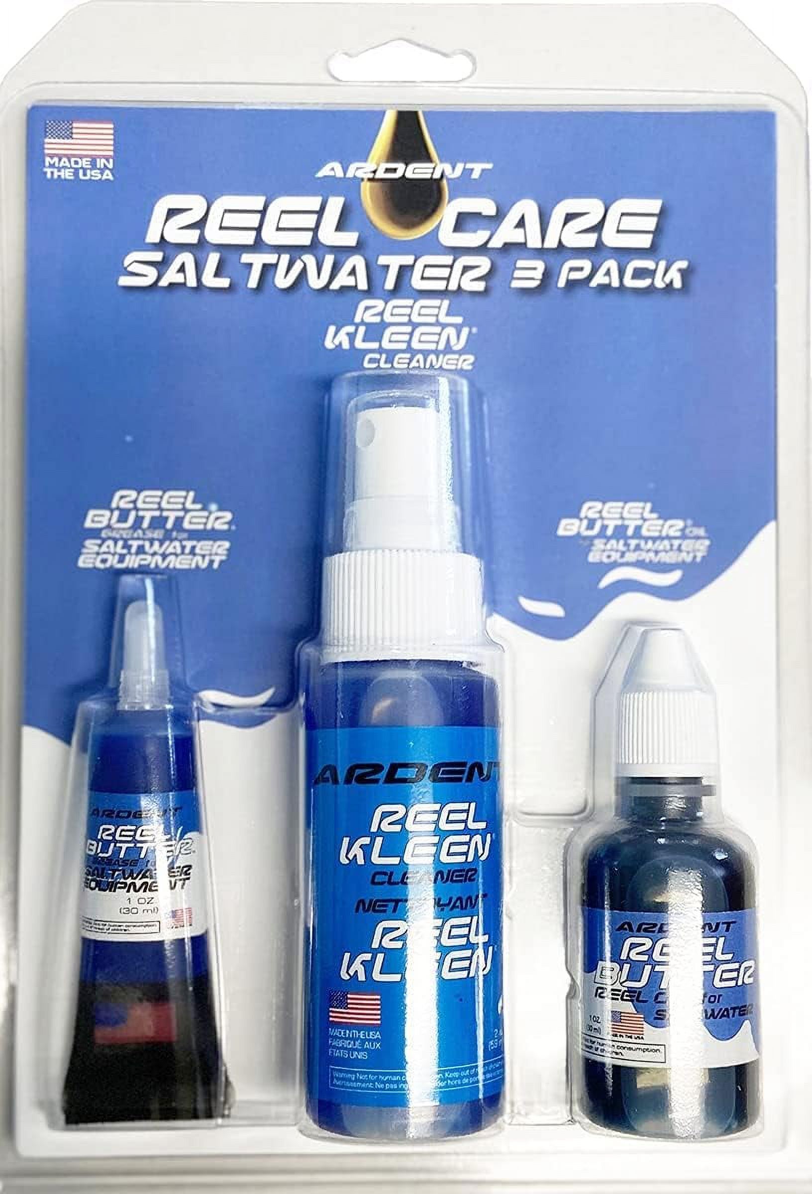 Tackle Saltwater Reel Care 3 Pack/Fishing Reel Cleaner Lubricator