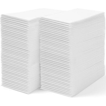 Tackleit Disposable Linen Feel Guest Towels, Bathroom Napkins Hand Towels, 12" x 17", 200 Sheets