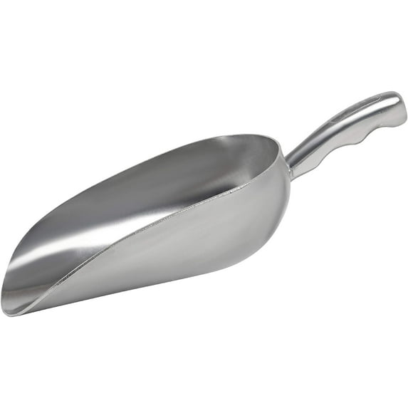 Tackleit Metal Ice Scoop, Multi-Purpose Aluminum Food Scooper for Flour, Beans, Grains, and More, 12 oz