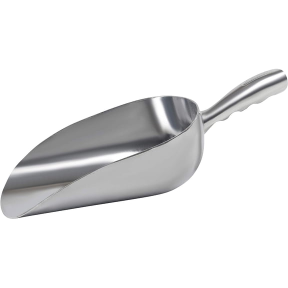 Tackleit Metal Ice Scoop, Multi-Purpose Aluminum Food Scooper for Flour, Beans, Grains, and More, 58 oz